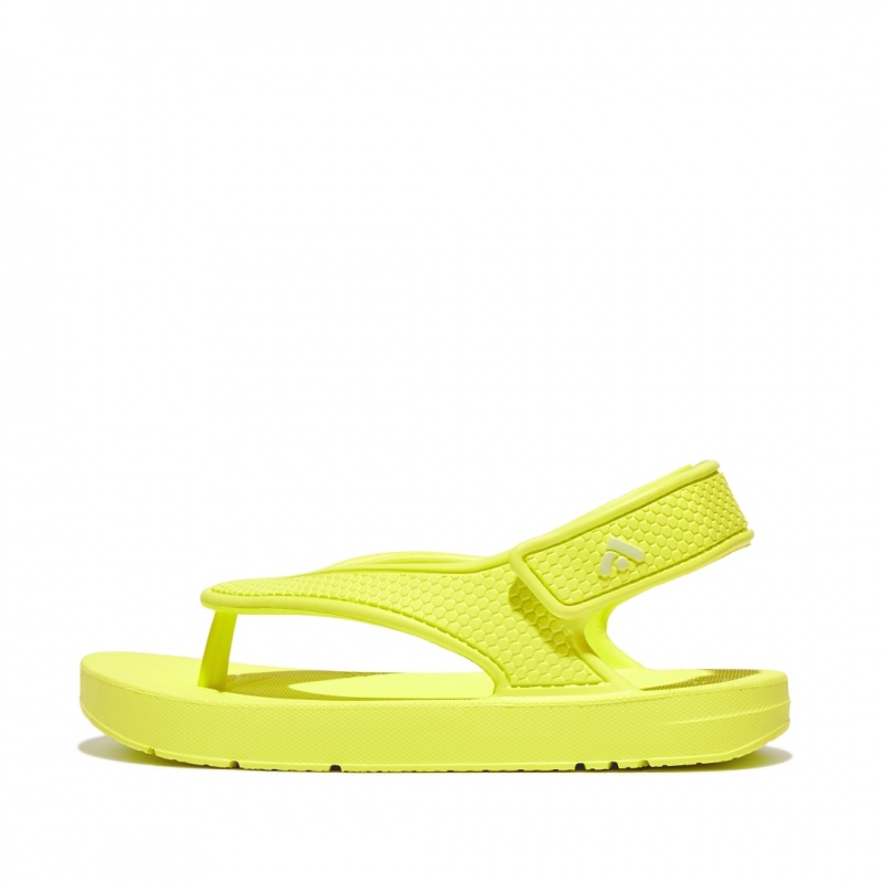 Fitflop Iqushion Eva Back Straps Klipklapper Børn Gul | DK-701625-PRF