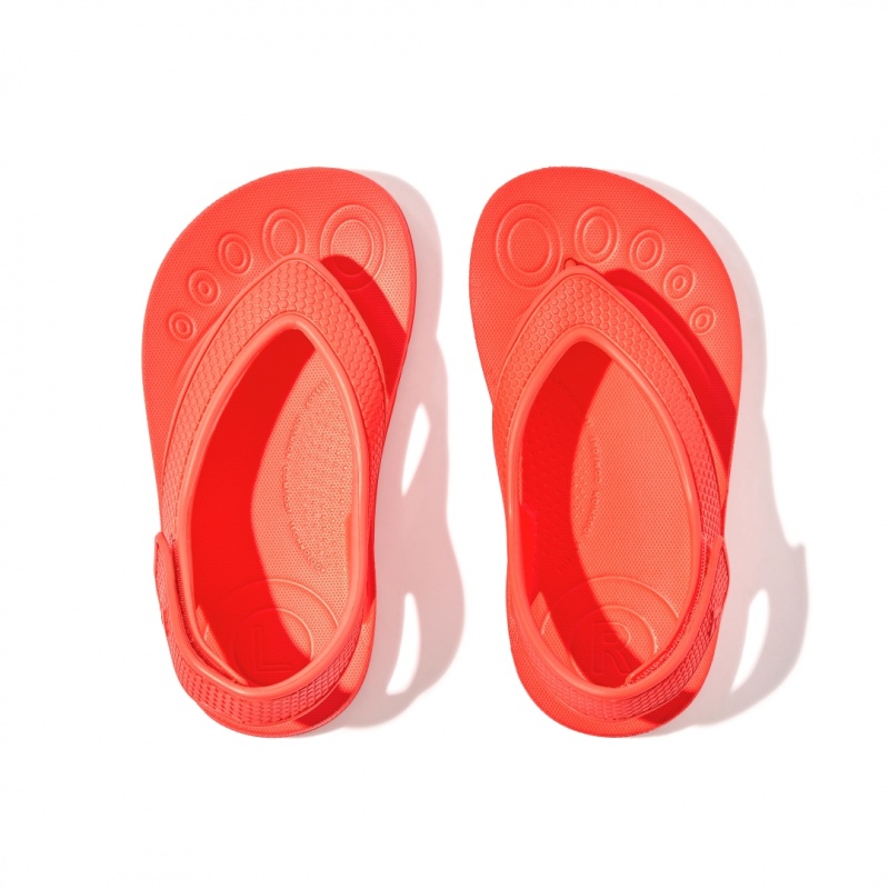 Fitflop Iqushion Eva Back Straps Klipklapper Børn Rød | DK-720159-VTX