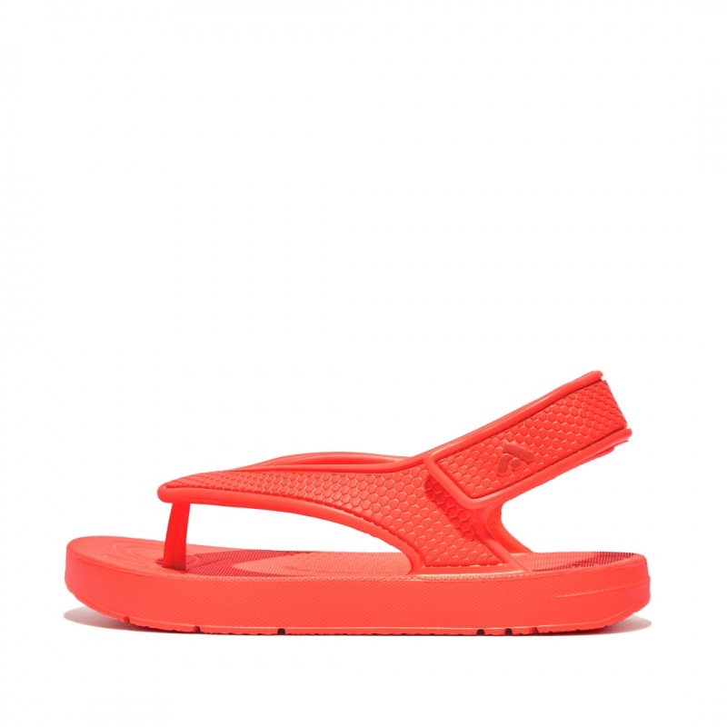 Fitflop Iqushion Eva Back Straps Klipklapper Børn Rød | DK-720159-VTX