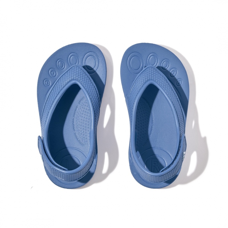 Fitflop Iqushion Eva Back Straps Klipklapper Børn Blå | DK-692847-KCF