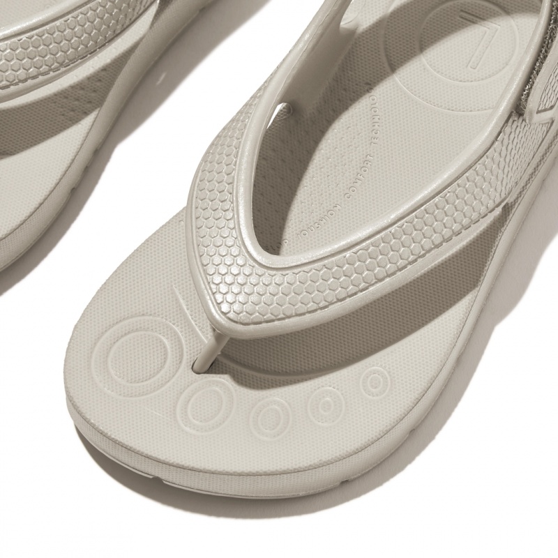 Fitflop Iqushion Eva Back Straps Klipklapper Børn Sølv | DK-186409-EVS