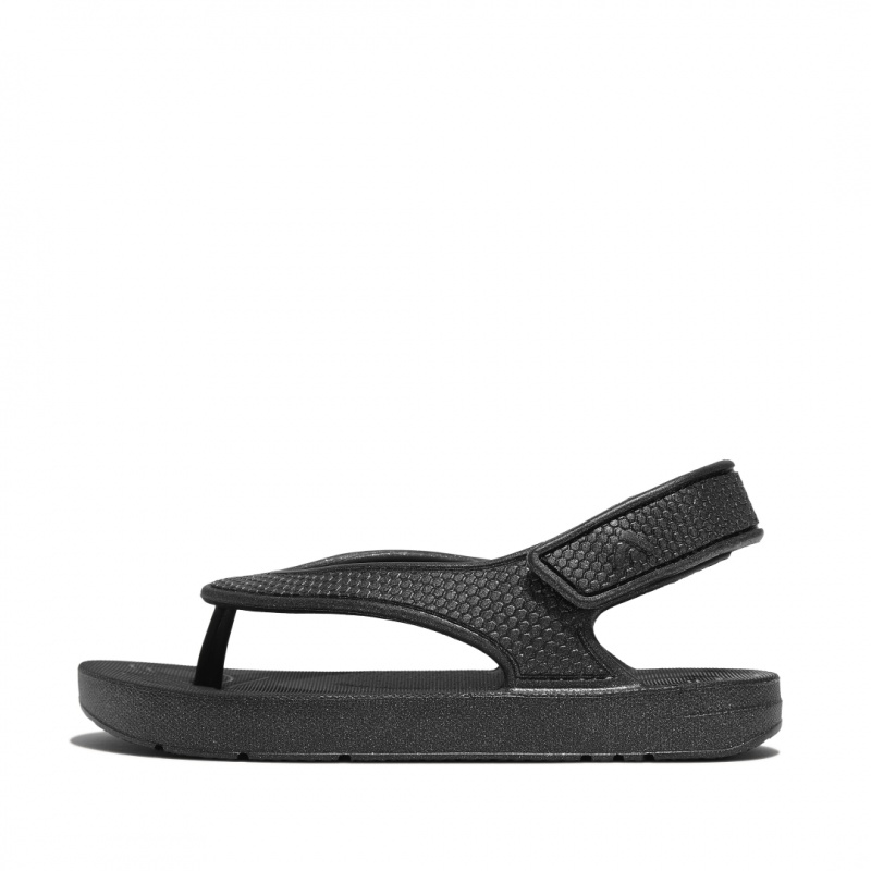 Fitflop Iqushion Eva Back Straps Klipklapper Børn Sort | DK-634287-XQM