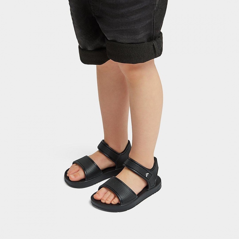 Fitflop Iqushion Eva Sandaler Med Rem Børn Sort | DK-261584-IUW