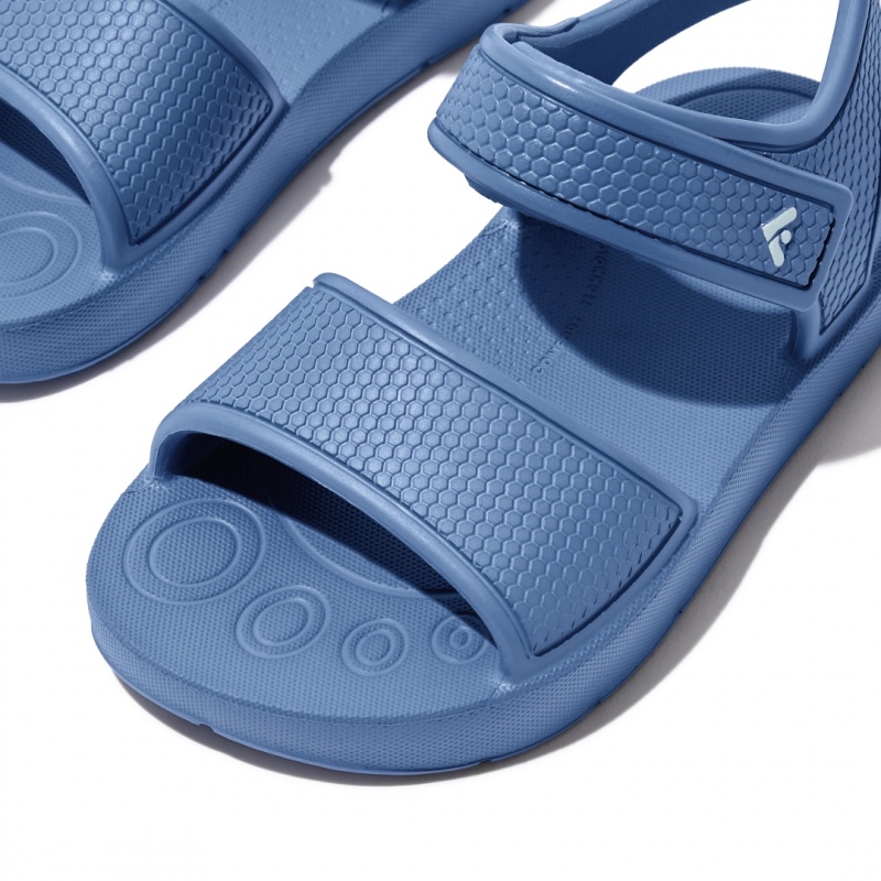 Fitflop Iqushion Eva Sandaler Med Rem Børn Blå | DK-507938-WTG