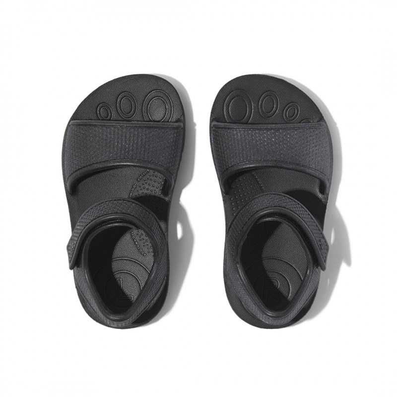 Fitflop Iqushion Eva Sandaler Med Rem Børn Sort | DK-963452-VWL