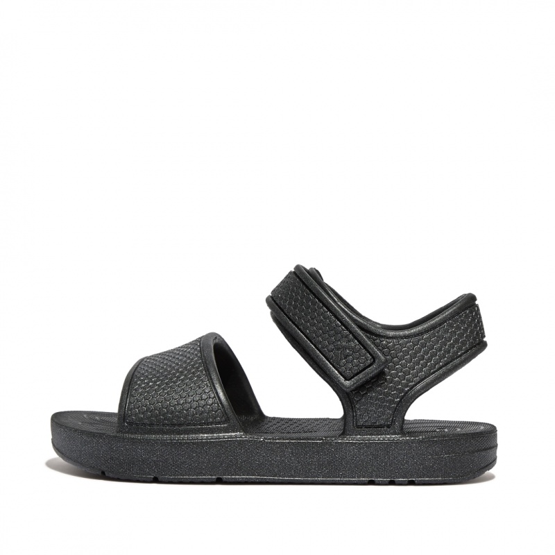 Fitflop Iqushion Eva Sandaler Med Rem Børn Sort | DK-963452-VWL