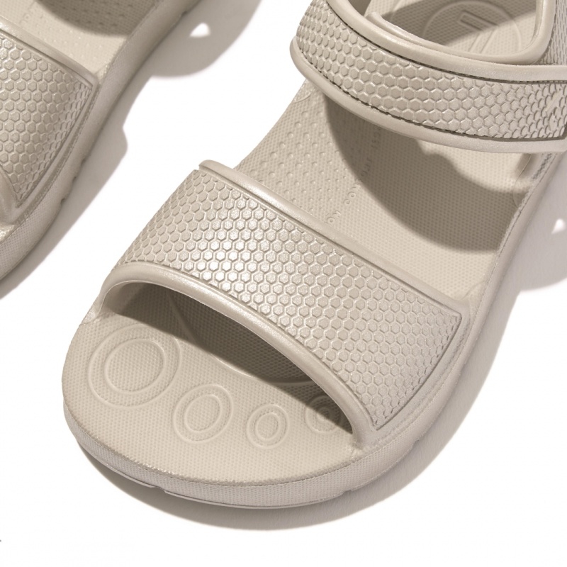 Fitflop Iqushion Eva Sandaler Med Rem Børn Sølv | DK-394652-XLP