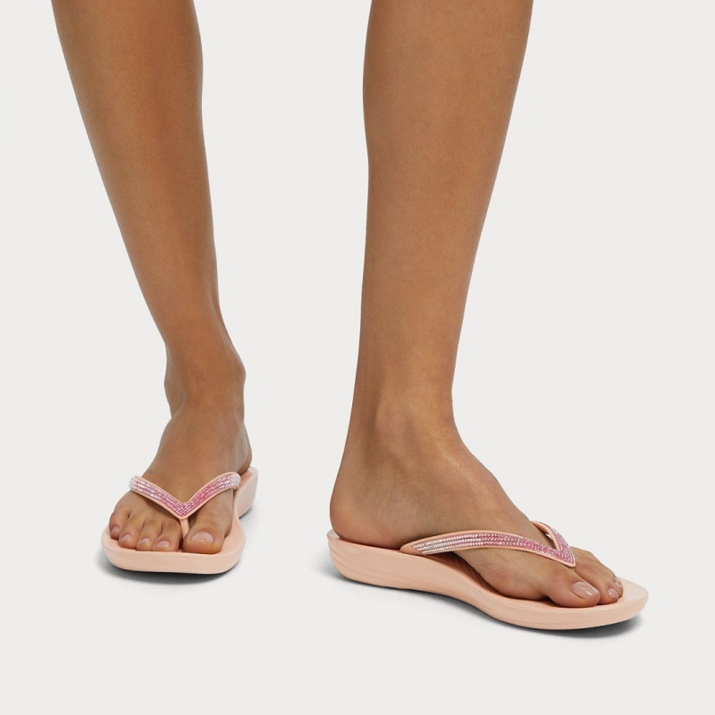 Fitflop Iqushion Ombre Glitter Klipklapper Dame Lyserød | DK-081763-URK