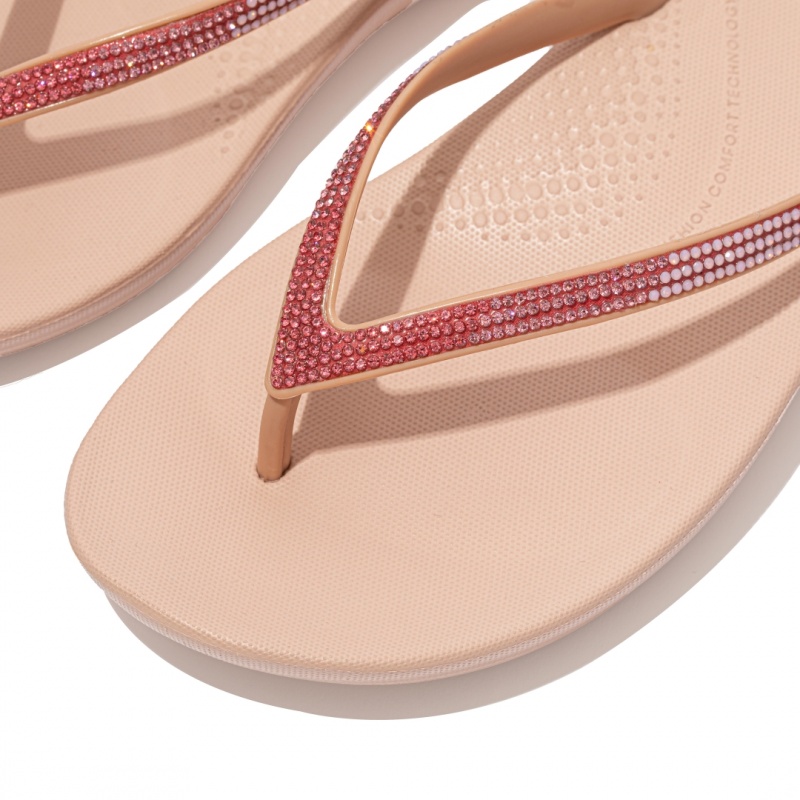 Fitflop Iqushion Ombre Glitter Klipklapper Dame Lyserød | DK-081763-URK