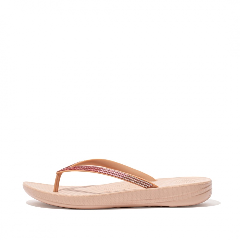 Fitflop Iqushion Ombre Glitter Klipklapper Dame Lyserød | DK-081763-URK