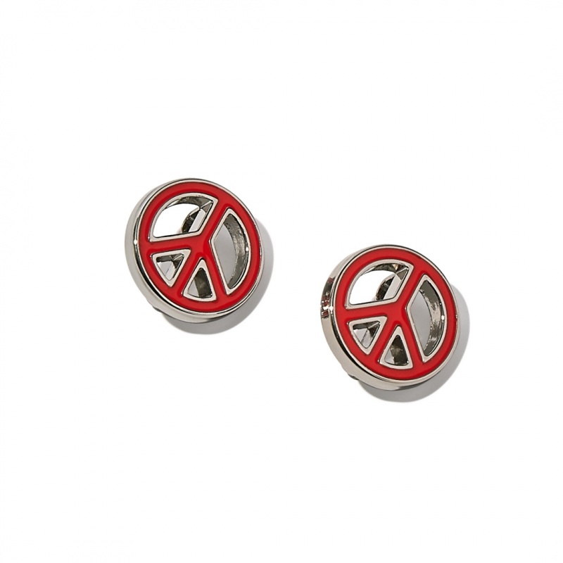 Fitflop Iqushion Peace Sign Resin 2-Pack Charms Dame Orange | DK-524891-FMS