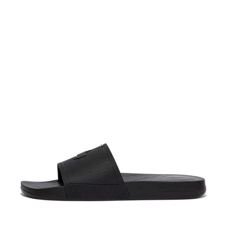 Fitflop Iqushion Rubber Badesandaler Herre Sort | DK-731286-LYP