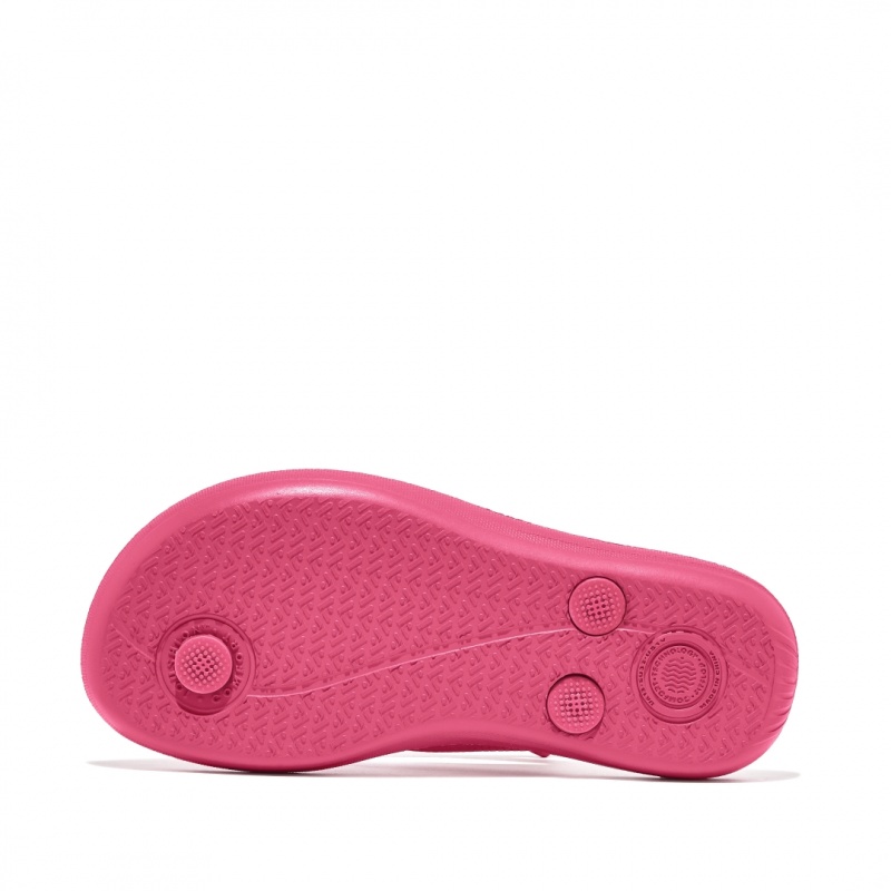 Fitflop Iqushion Rubber Klipklapper Børn Rød | DK-352794-UFE