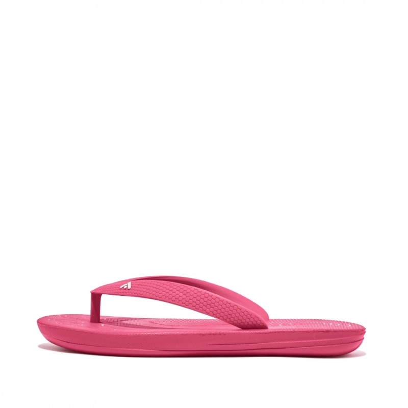 Fitflop Iqushion Rubber Klipklapper Børn Rød | DK-352794-UFE