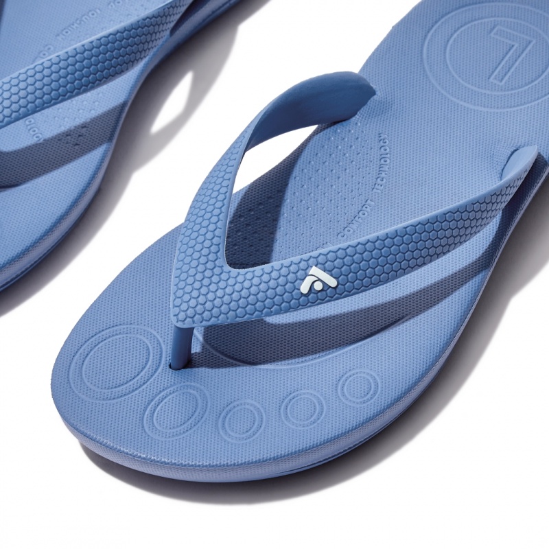 Fitflop Iqushion Rubber Klipklapper Børn Blå | DK-453827-BNF