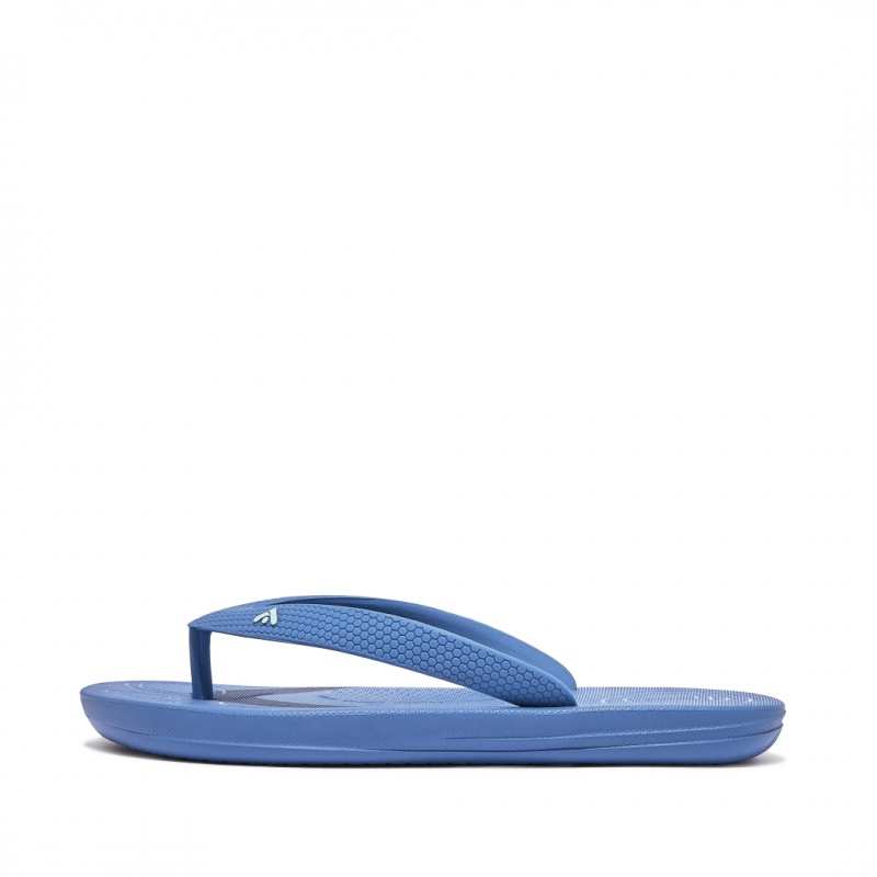 Fitflop Iqushion Rubber Klipklapper Børn Blå | DK-453827-BNF