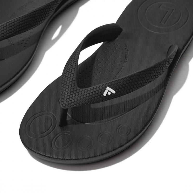 Fitflop Iqushion Rubber Klipklapper Børn Sort | DK-978240-ITW