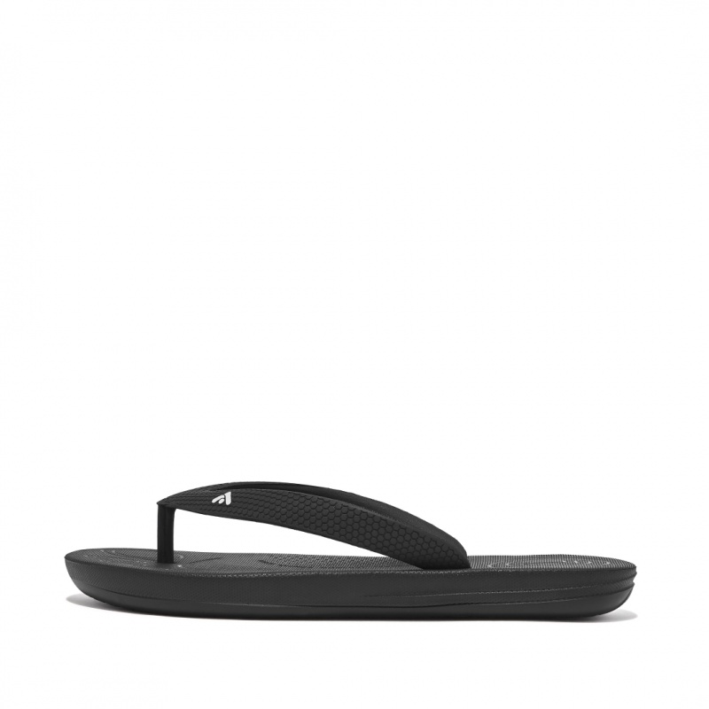 Fitflop Iqushion Rubber Klipklapper Børn Sort | DK-978240-ITW