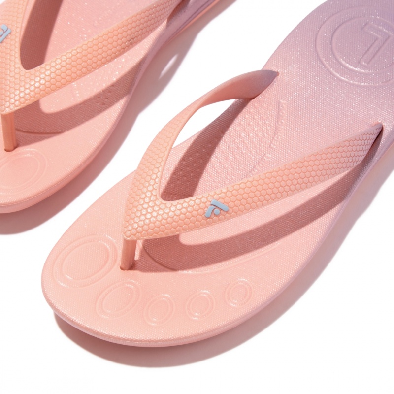 Fitflop Iqushion Rubber Klipklapper Børn Lyserød | DK-681237-JMS