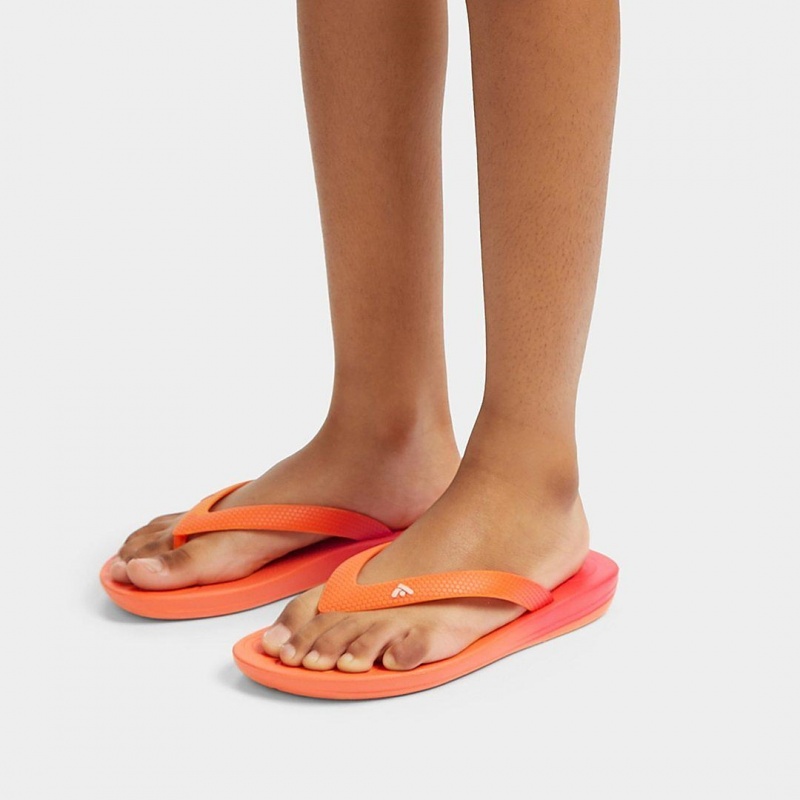 Fitflop Iqushion Rubber Klipklapper Børn Rød | DK-019724-TXY