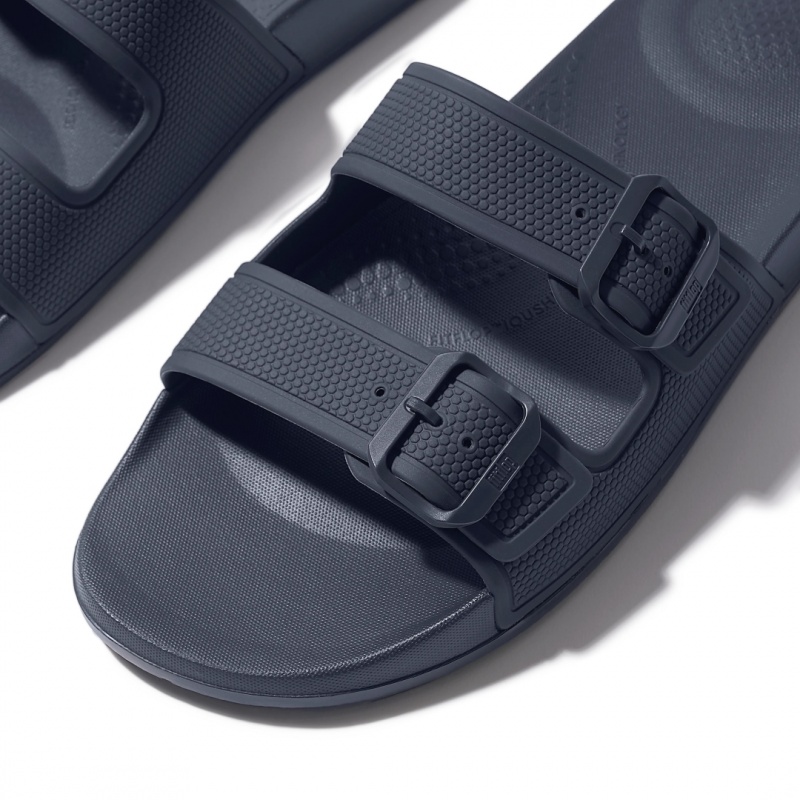 Fitflop Iqushion Rubber Sandaler Herre Mørkeblå | DK-162987-DVW