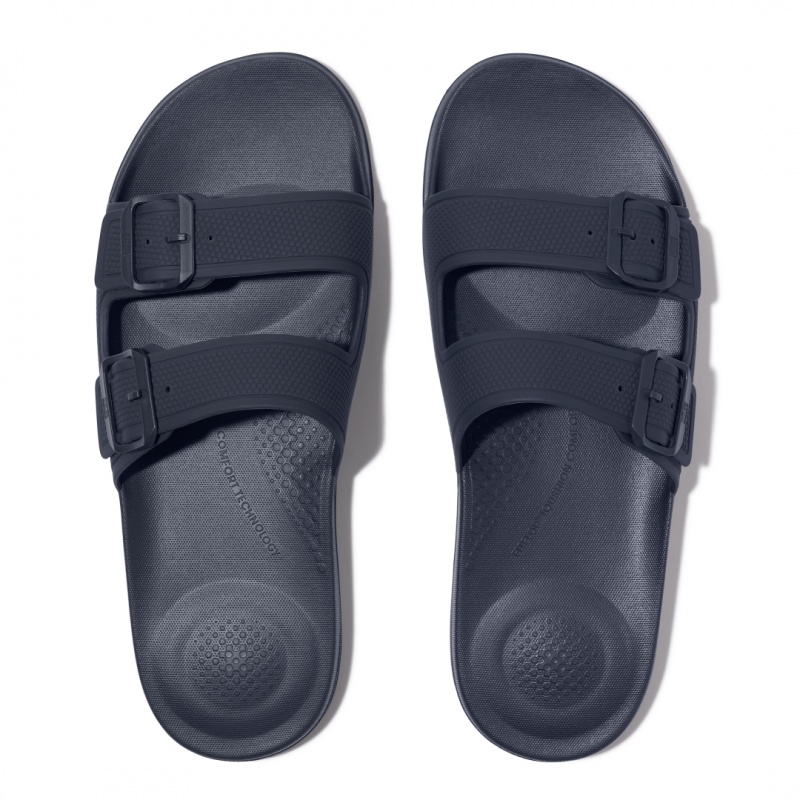 Fitflop Iqushion Rubber Sandaler Herre Mørkeblå | DK-162987-DVW