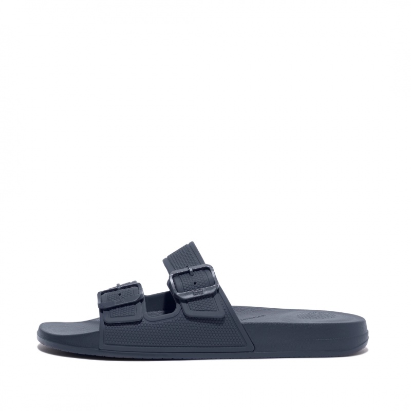 Fitflop Iqushion Rubber Sandaler Herre Mørkeblå | DK-162987-DVW