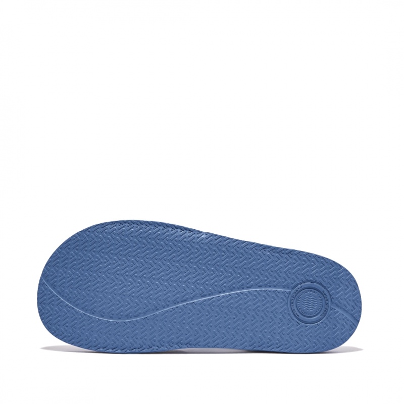 Fitflop Iqushion Rubber Sandaler Med Rem Børn Blå | DK-471065-OVQ