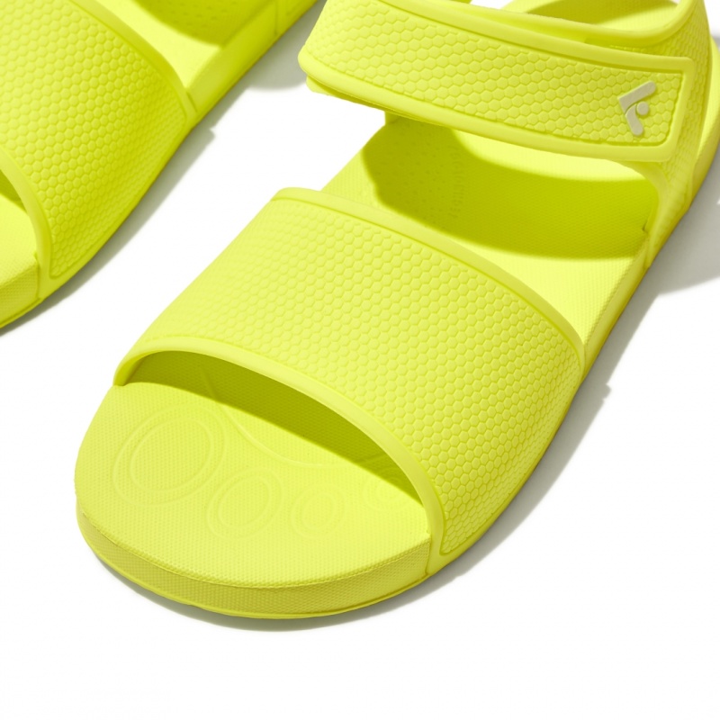 Fitflop Iqushion Rubber Sandaler Med Rem Børn Gul | DK-279351-VTJ