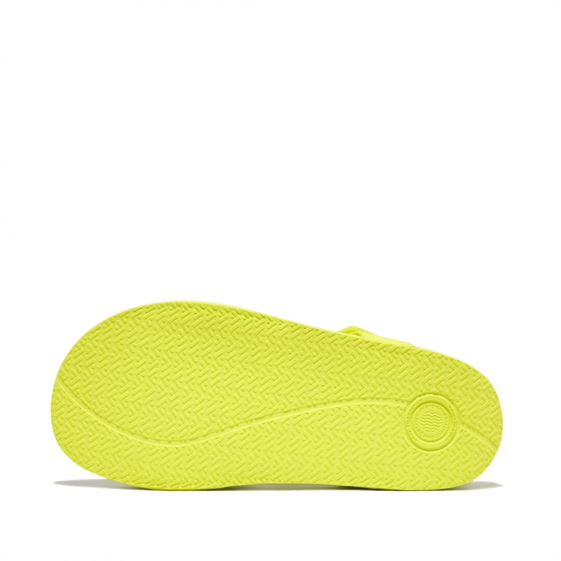 Fitflop Iqushion Rubber Sandaler Med Rem Børn Gul | DK-279351-VTJ