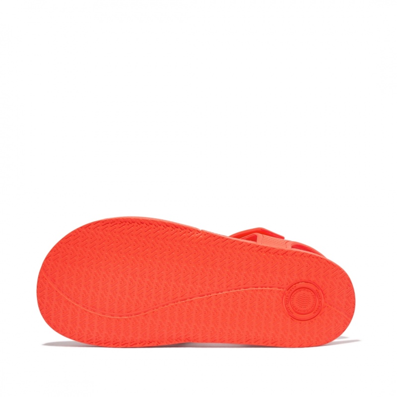 Fitflop Iqushion Rubber Sandaler Med Rem Børn Rød | DK-795201-POH