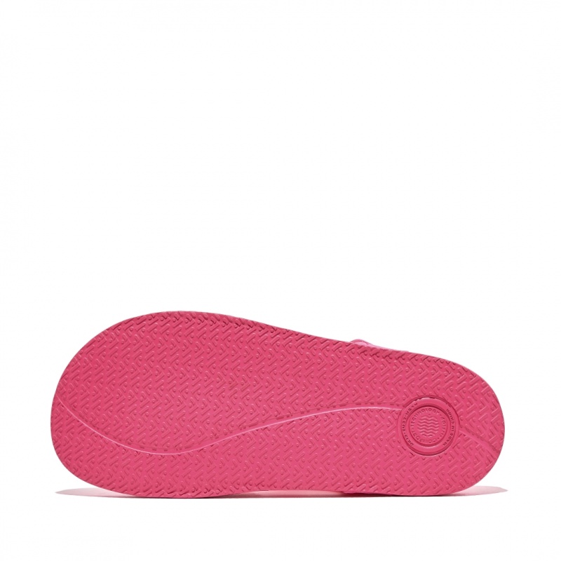 Fitflop Iqushion Rubber Sandaler Med Rem Børn Rød | DK-187265-BIU