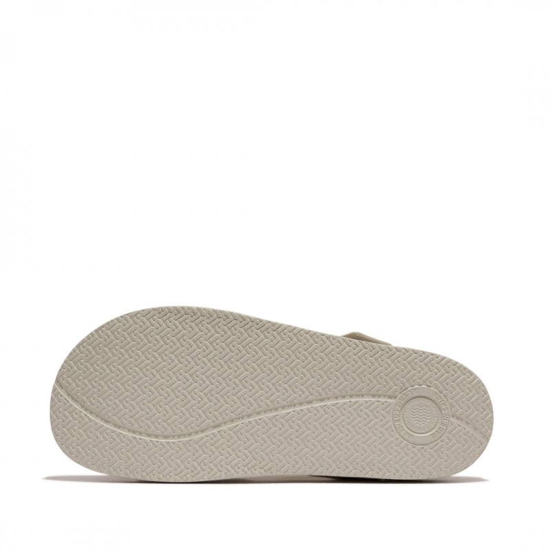 Fitflop Iqushion Rubber Sandaler Med Rem Børn Sølv | DK-208194-YNL