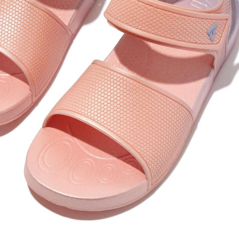 Fitflop Iqushion Rubber Sandaler Med Rem Børn Lyserød | DK-392706-KDA