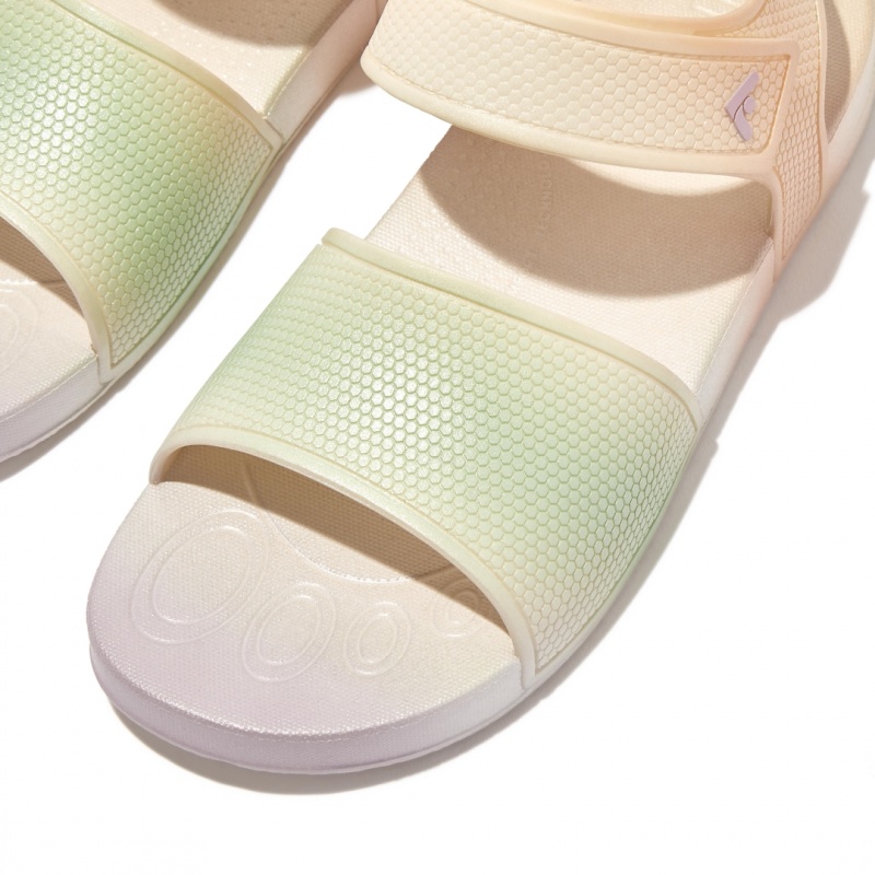 Fitflop Iqushion Rubber Sandaler Med Rem Børn Hvide | DK-289741-RGZ