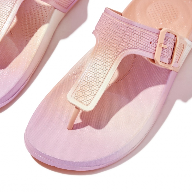 Fitflop Iqushion Rubber Tpu Klipklapper Dame Lyserød | DK-826074-QIW