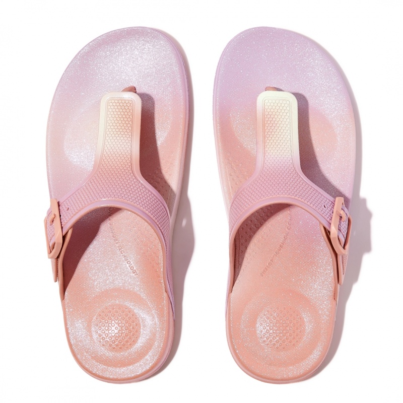 Fitflop Iqushion Rubber Tpu Klipklapper Dame Lyserød | DK-826074-QIW