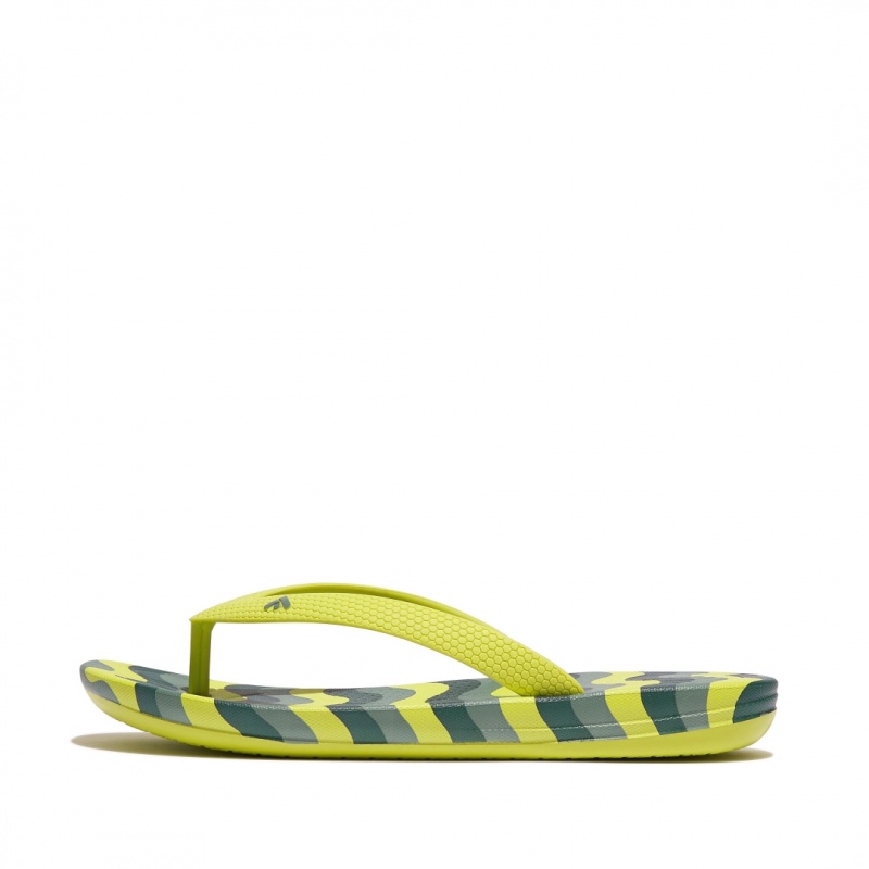 Fitflop Iqushion Rubber Tpu Klipklapper Børn Lysegrøn | DK-673149-MSJ