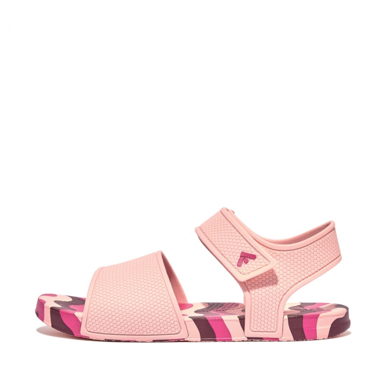 Fitflop Iqushion Rubber Tpu Sandaler Med Rem Børn Rød | DK-075624-ZKC