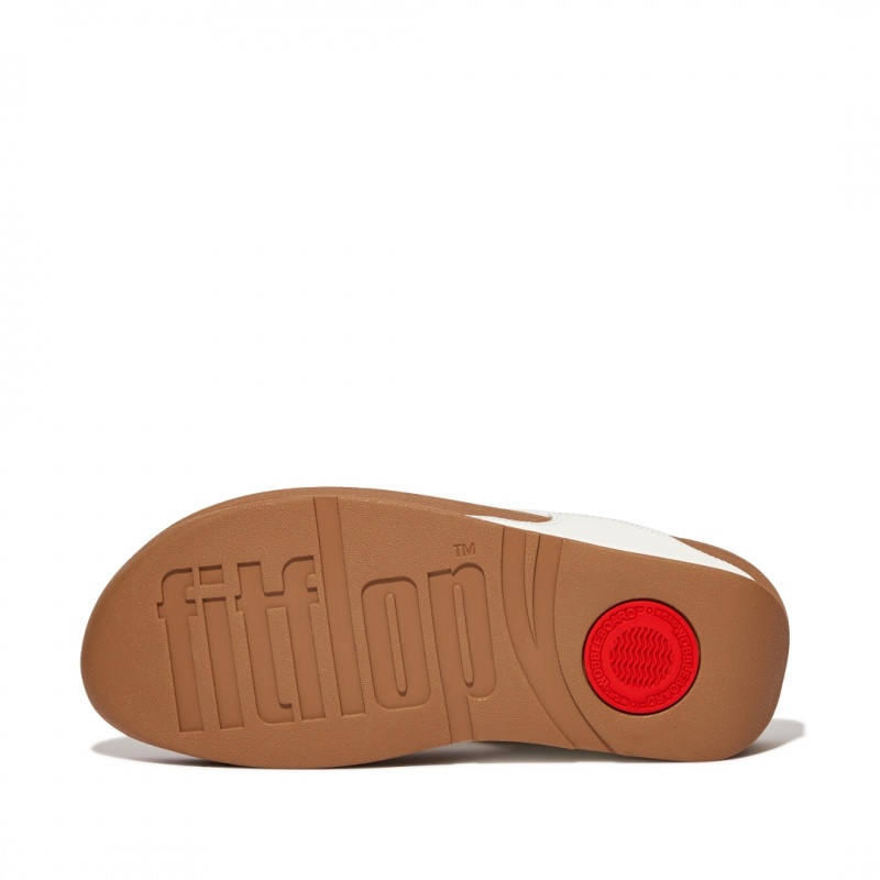 Fitflop Lulu Læder Sandaler Med Tåstolpe Dame Hvide | DK-752640-PEH