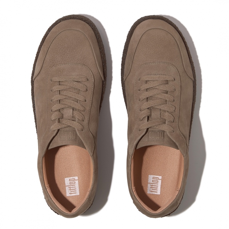 Fitflop Rally Nubuck Sneakers Dame Grå | DK-084329-VDB