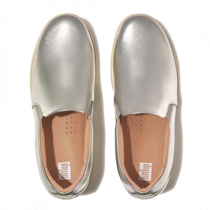 Fitflop Rally Sneakers Dame Sølv | DK-527460-HYC