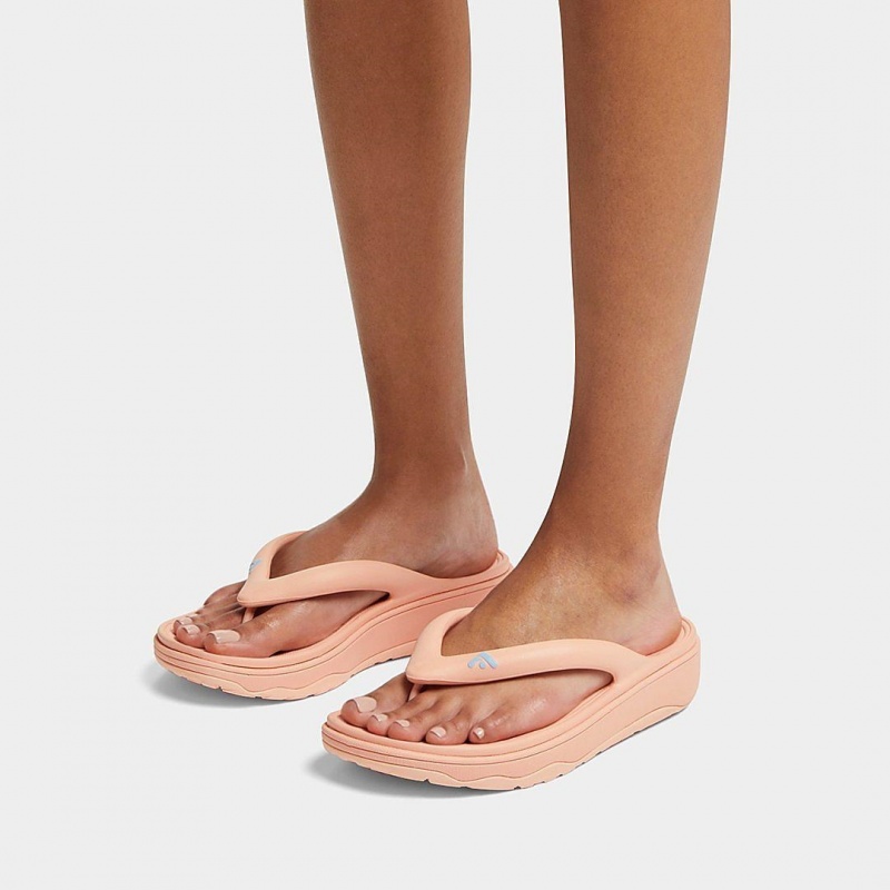 Fitflop Relieff Eva Tpu Thongs Sandaler Med Tåstolpe Dame Lyserød | DK-297536-LPG