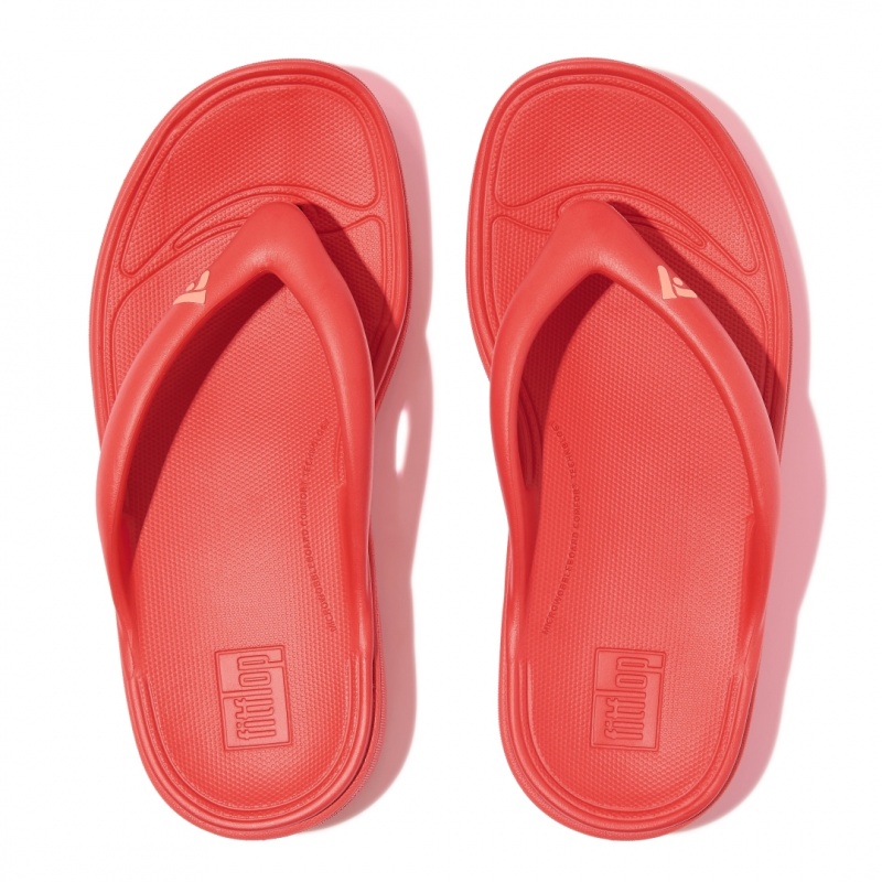 Fitflop Relieff Eva Tpu Thongs Sandaler Med Tåstolpe Dame Rød | DK-486370-QHP