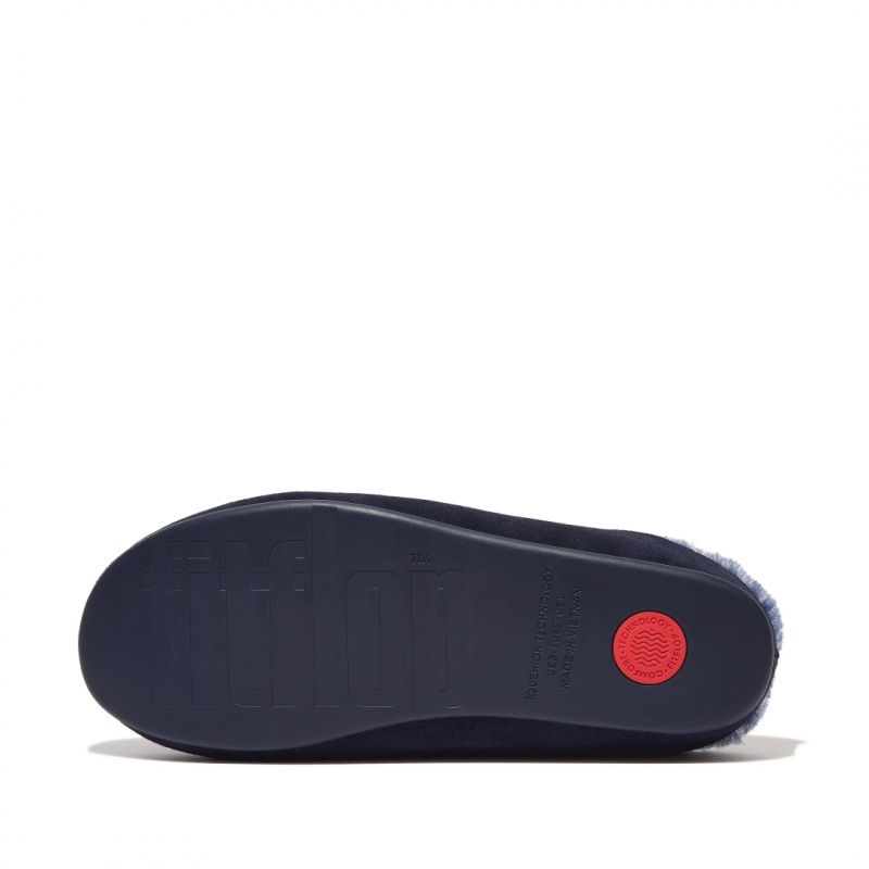 Fitflop Shove Tøfler Herre Blå | DK-831697-DWS