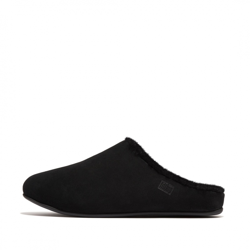 Fitflop Shove Tøfler Herre Sort | DK-702693-LRE