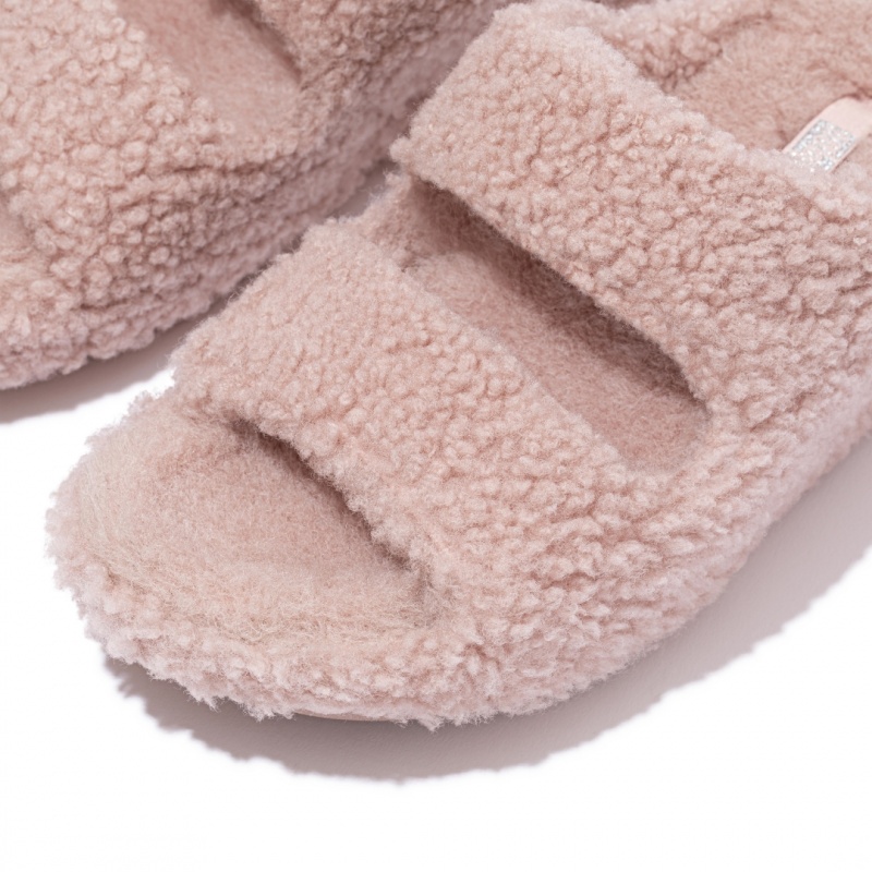 Fitflop Shuv Uld Shearling Tøfler Dame Lyserød | DK-025483-WZV