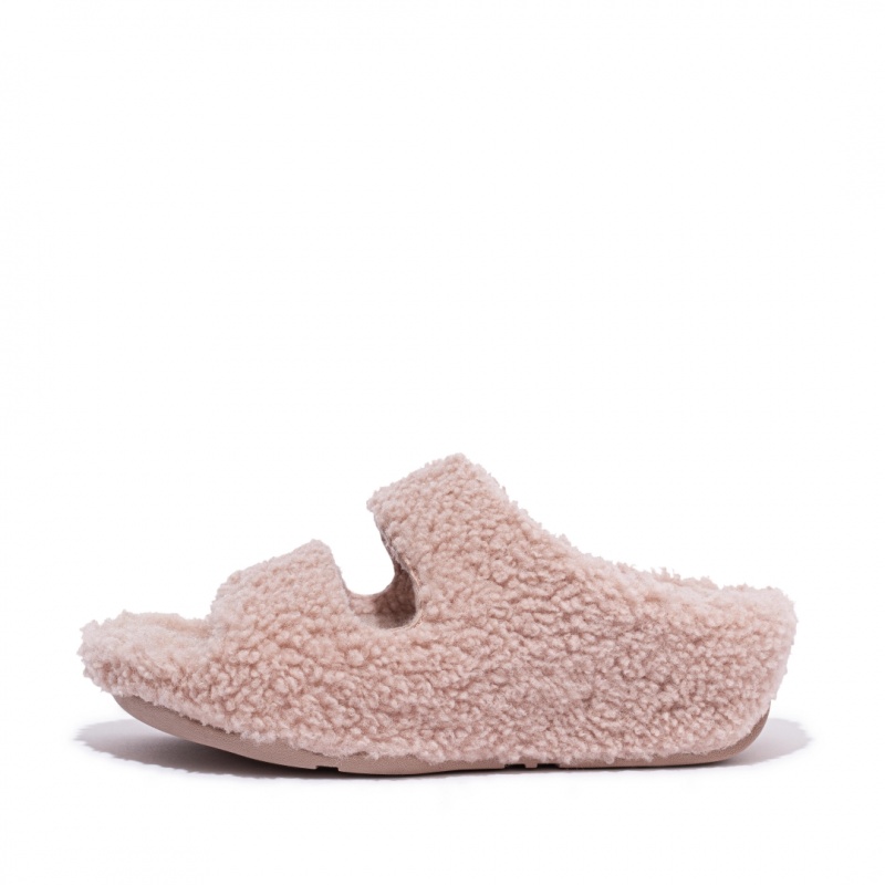 Fitflop Shuv Uld Shearling Tøfler Dame Lyserød | DK-025483-WZV