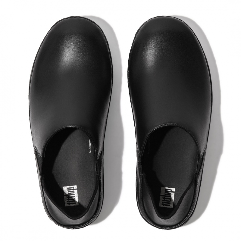 Fitflop Super Loafer Arbejds Shoes Slip Ons Dame Sort | DK-097142-ZJN