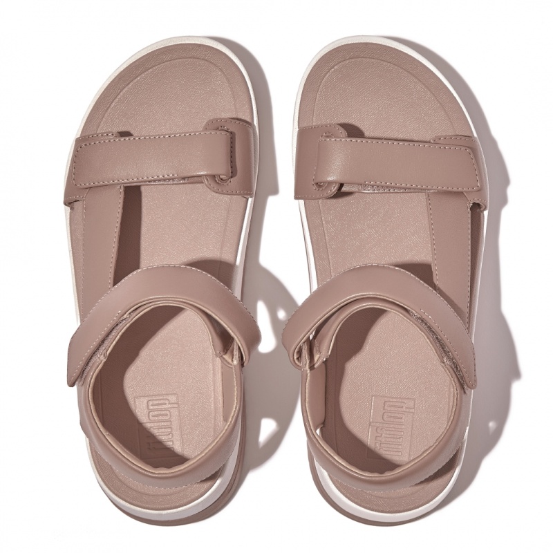 Fitflop Surff Back Páskové Sandaler Dame Beige | DK-806219-SVT